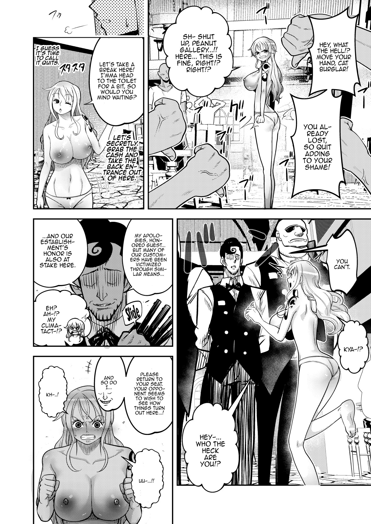 Hentai Manga Comic-Book About Nami Getting Taught A Lesson By A Bald Mob In Strip Rock, Paper, Scissors-Read-9